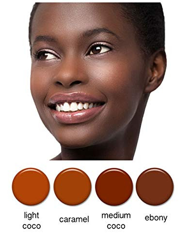 Art of Air 4pc DARK Complexion Professional Airbrush Cosmetic Makeup Set 1/2 oz bottles