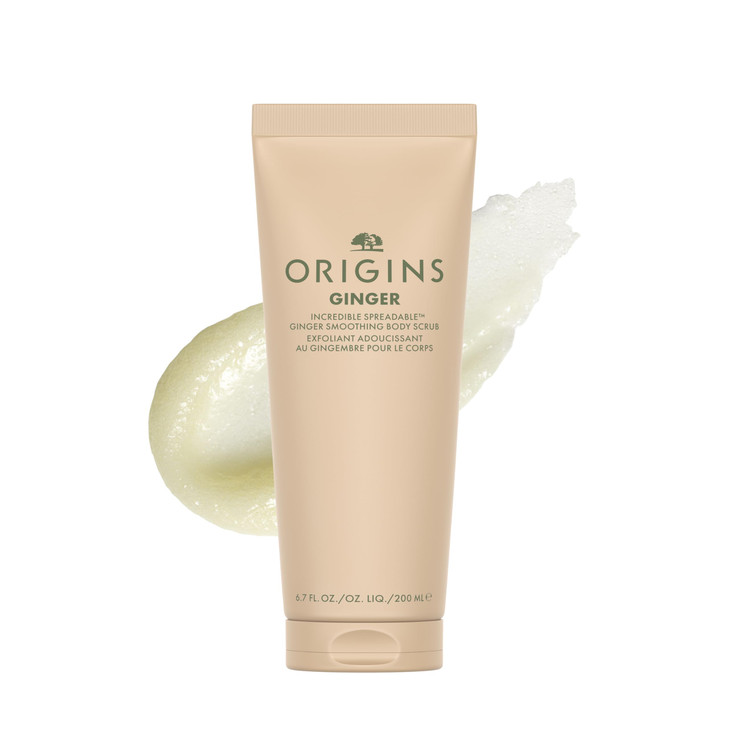 Origins Incredible Spreadable Smoothing Ginger Body Scrub | Gently Exfoliates | With Ginger & Sugar, 6.7 Fl Oz