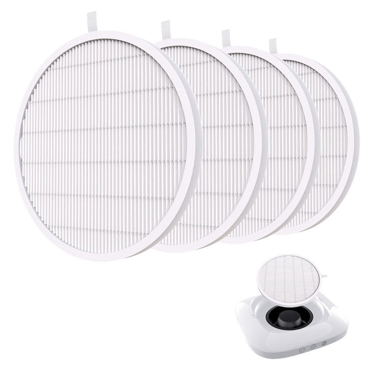 MelodySusie Nail Dust Collector Replacement Filter 4 Pack, Reusable Dust Filter for MelosySusie Nail Dust Collector Vacuum Fan Dust Collector Extract