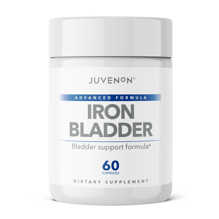 Juvenon Iron Bladder - Herbal Supplement for Healthy Bladder Function - Incontinence Support with Pumpkin Seed Extract, Soy Germ Extract, Saw Palmett