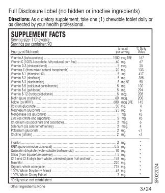 Perque Life Guard Chewables, 90 Count