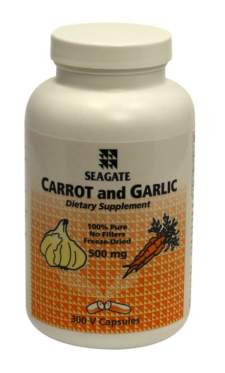 Seagate Products Carrot and Garlic 500mg 300 Capsules