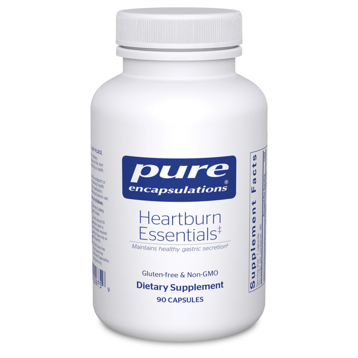 Pure Encapsulations Heartburn Essentials - Dietary Supplement Helps Decrease Occurrences of Occasional Heartburn & Indigestion - with Slippery Elm Ba