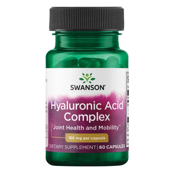 Swanson Super Potency Hyal-Joint Hyaluronic Acid Complex 166 Milligrams 60 Capsules