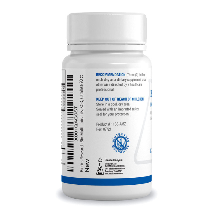 Biotics Research Bio-Multi Plus Iron & Copper Free Multivitamin, Chelated Minerals, Emulsified Fat Soluble Vitamins, Iron Free, Copper Free, High ant