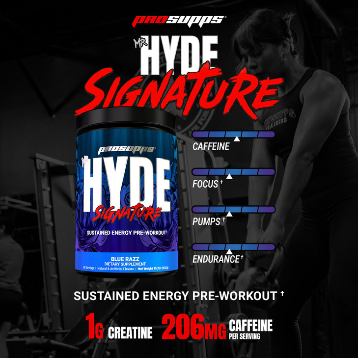 ProSupps Mr. Hyde Signature Pre Workout Powder with Creatine, Beta Alanine & Caffeine - Performance, Energy & Endurance - Clean Fitness & Gym Supplem