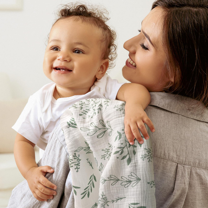 Muslin Swaddle Blankets for Newborn, 3 Pack Breathable Soft Receiving Blanket, Large 38 x 40 inches Swaddle Wrap Burping Clothes, Essentials Infant S