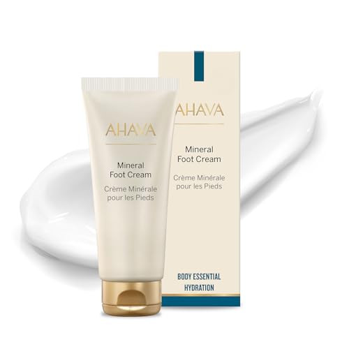 AHAVA Dead Sea Water Mineral Foot Cream - Nourishes & Hydrates Dry Soles, Prevents Cracks & Irritations, with Witch Hazel Leaf, Osmoter blend, Jojoba