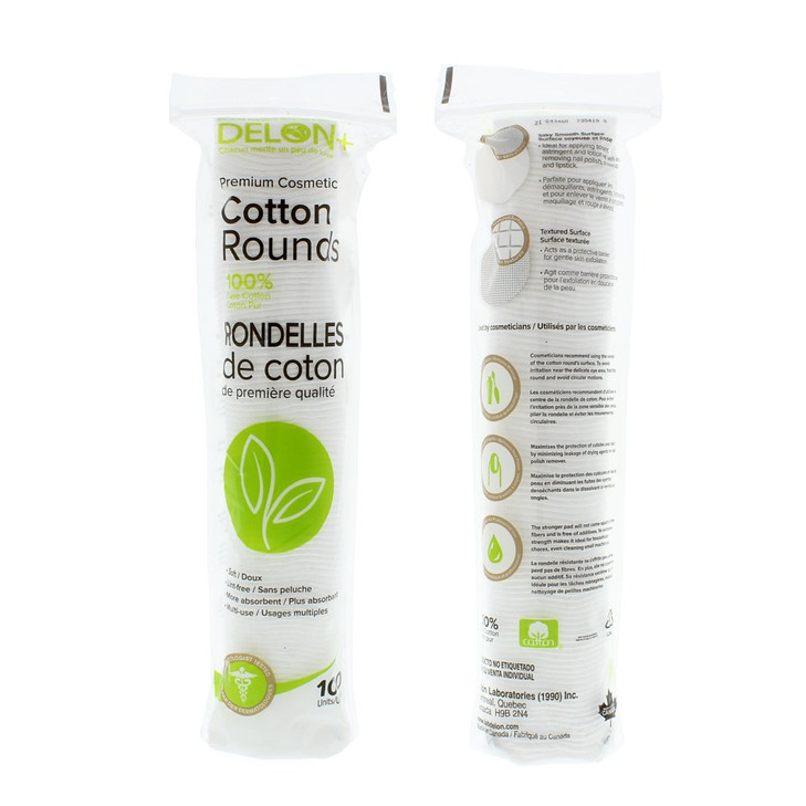 DELON Premium Cosmetic Cotton Rounds, 800 count