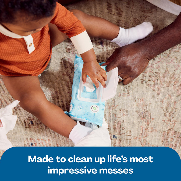 Hello Bello Extra Gentle Unscented Baby Wipes, Plant Based, Made with 99% Water and Aloe for Babies and Kids, 720 Count