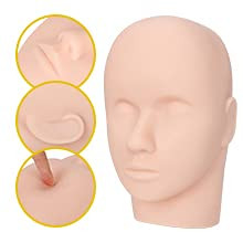 LASHVIEW Eyelash Extension Kit, Lash Extension Practice Kit, with Mannequin Head Practice Exercise Set, Training Lash Extension Supplies