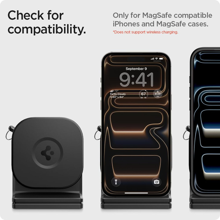 Spigen Airplane Phone Holder MagSafe Phone Mount Travel Essentials and in-Flight Airplane Phone Mount - for iPhones & Galaxy Phones with MagSafe Case