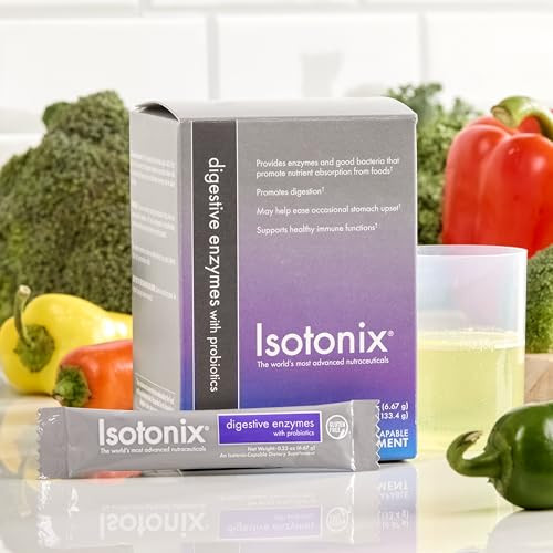 Isotonix Digestive Enzymes with Probiotics Packets  DigeZyme® Multi-Enzyme Complex & Bacillus coagulans  Supports Digestion & Nutrient Absorption,