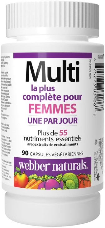 Webber Naturals Women's Most Complete Multi, 90 Vegetarian Capsules