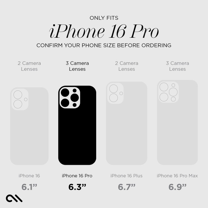 Case-Mate Soap Bubble iPhone 16 Pro Case [Compatible with MagSafe] - Stylish Phone Case with 12ft Drop Protection - Premium Magnetic Cover for iPhone