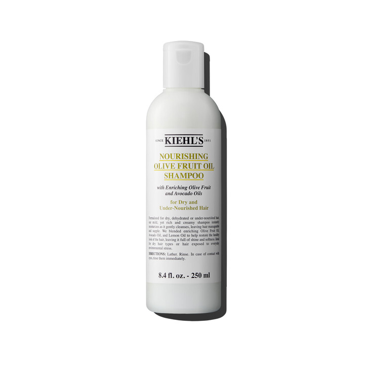 Kiehl's Nourishing Olive Fruit Oil Shampoo, Moisturizing Hair Shampoo for Dry & Damaged Hair, Leaves Hair Soft and Shiny, Restores Shine, with Avocad