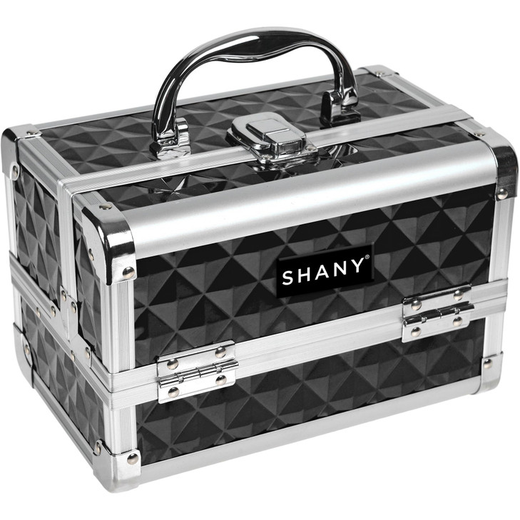 SHANY Chic Makeup Train Case Cosmetic Box Portable Makeup Case Cosmetics Beauty Organizer Jewelry storage with Locks, Multi trays Makeup Storage Box