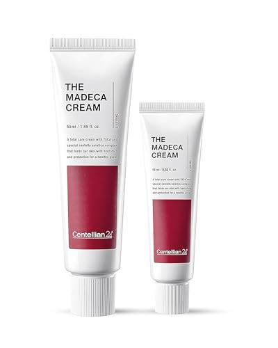 CENTELLIAN 24 The Madeca Cream (1.7+0.5fl oz) - Centella Moisturizer for Face, Korean Skin Care. Dry, Sensitive Skin. TECA, Centella Asiatica, Madeca