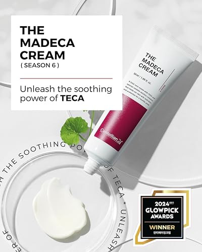 CENTELLIAN 24 The Madeca Cream (1.7+0.5fl oz) - Centella Moisturizer for Face, Korean Skin Care. Dry, Sensitive Skin. TECA, Centella Asiatica, Madeca