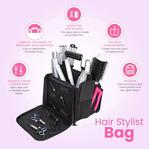 Hairdresser Bag for Travel - Hairdressing Tool Bag - Travelling Hair Stylist Bag - Makeup Artist Bag - Hairdresser Travel Bag - Cosmetology Bag