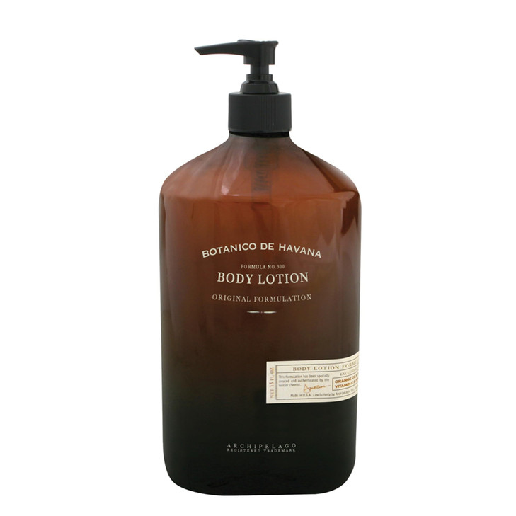 Archipelago Botanicals Botanico De Havana Lotion, Moisturizing Sugar Cane Pineapple & Orange Body Lotion for Soft, Healthy Skin, Paraben Free, Phthal