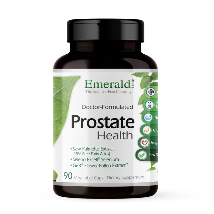 EMERALD LABS Prostate Health - Prostate Support Supplement with Saw Palmetto, Lycopene, Stinging Nettle & More* - Vegan & Gluten-Free - 90 Vegetable