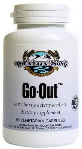 Go Out Relief Joint Formula and Uric Acid Support with Tart Cherry Concentrate, Black Cherry Extract 20:1, Celery Seed Extract and Turmeric Root. Hel