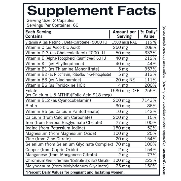 Prenatal Advanced Care, 120 Capsules, Kirkman Labs