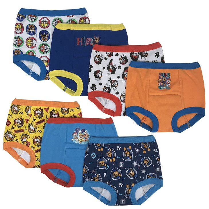 Paw Patrol Boys Toddler Potty Training Pant and Starter Kit with Stickers and Tracking Chart in Sizes 18M, 2T, 3T, 4T, 7-Pack Training Pant, 4T