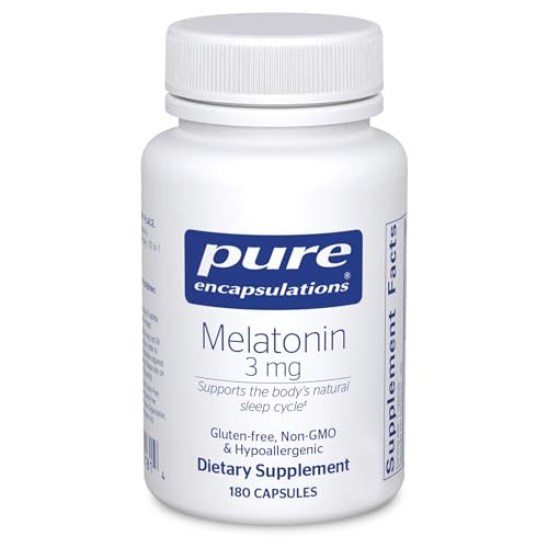 Pure Encapsulations Melatonin 3 mg - Antioxidant Supplement to Support Natural Sleeping & Relief of Occasional Sleeplessness - for Natural Sleep Supp