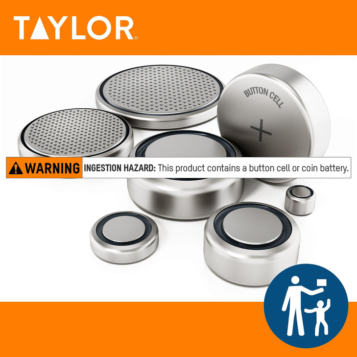 Taylor 400 Lb. Capacity Clear Glass Digital Bathroom Scale with Metallic Accents, 11.8-inch x 11.8-inch Platform, Silver