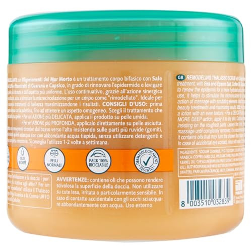 Geomar Thalasso Scrub Rimodellante 600 g, Remodeling 21.1 Oz Made in Italy [Italian import]