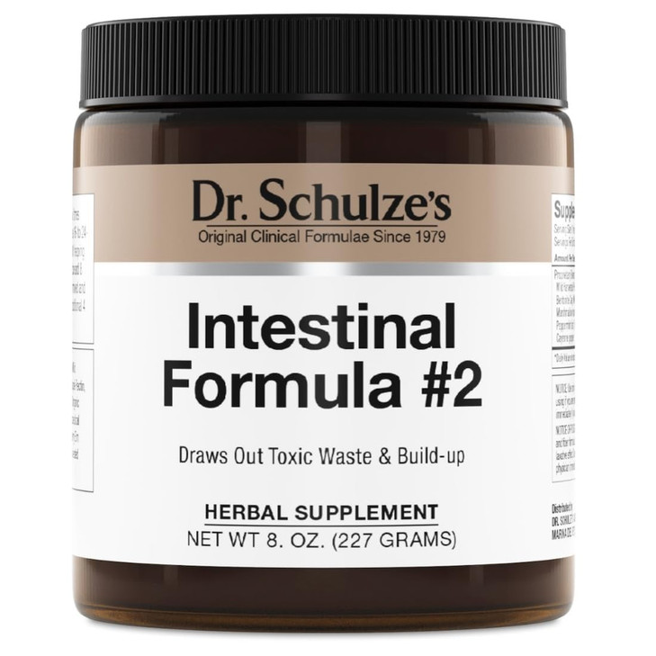 Dr. Schulze's Intestinal Formula #2 - Cleansing Supplement for Colon Health Support - Supports Daily Elimination - Plant-Based Herbal Supplement - Gl
