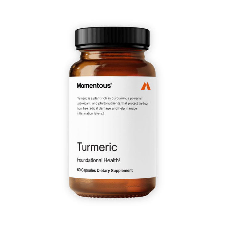 Momentous Turmeric Supplement 1,000 mg - Natural Antioxidant Turmeric Curcumin for Foundational Health - NSF Certified for Sport - Gluten-Free - 30 S