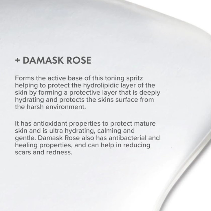 The Organic Pharmacy Rose Facial Spritz, Toner to Hydrate, Freshen, and Soothe Skin, 3.3 Ounce