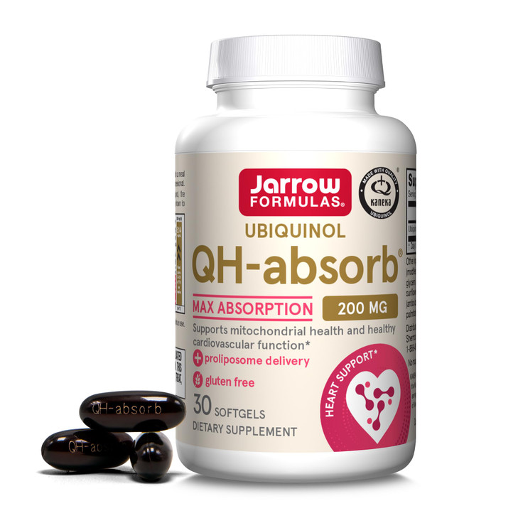 Jarrow Formulas CoQ10 200mg Softgels - 30 Day Supply, Ubiquinol Co Q 10 Supplement for Cardiovascular Health, 30 Softgels