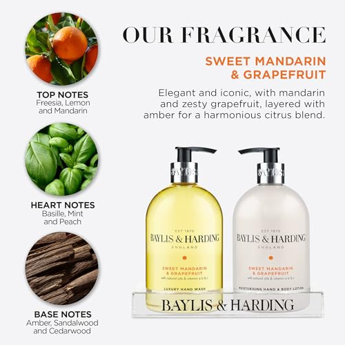 Baylis & Harding Sweet Mandarin & Grapefruit 16.9 Ounces Hand Wash & Lotion