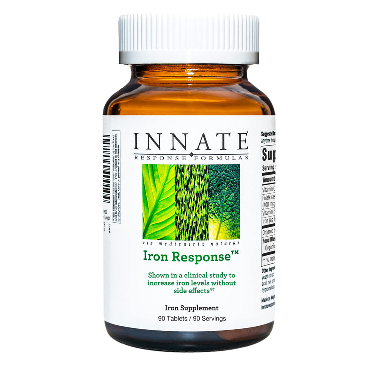 INNATE Response Formulas Iron Response - Daily Iron Supplement - Clinically Shown To Increase Iron Levels - Vegan, Non-GMO, and Kosher - Made Without