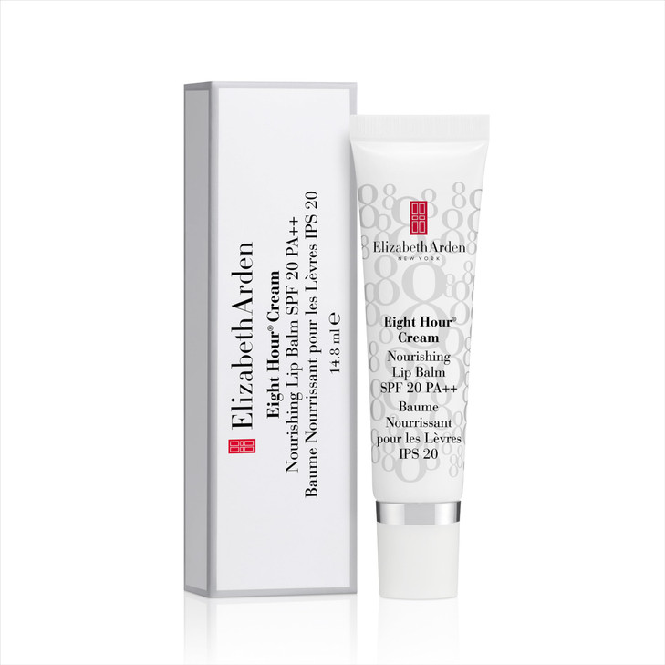 Elizabeth Arden Eight Hour Cream Nourishing Lip Balm, SPF 20 Sunscreen Balm, Moisturizer for Chapped Lips with Shea Butter & Vitamin E, 0.5 fl oz