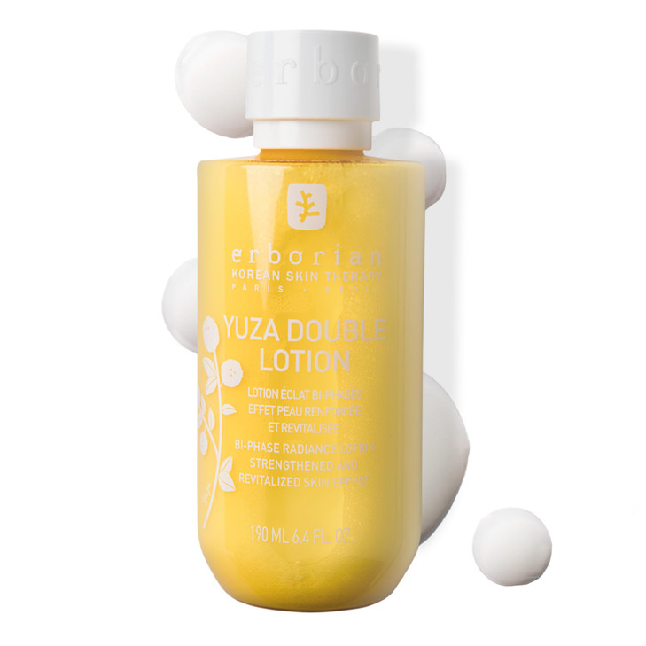 Erborian Face Lotion & Vitamin C Toner, Yuza Double Lotion - Radiance-Boosting & Hydrating Dual-Phase Vitamin C Toner (6.4 Fl Oz) - For All Skin Type