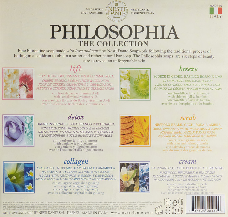Nesti Dante Philosophia - Soap Collection 6 x 150g