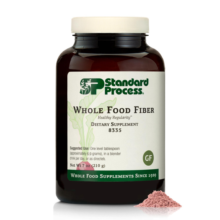 Standard Process - Whole Food Fiber - Daily Fiber Supplement for Digestive Health & Gut Support - High Fiber Powder with Soluble & Insoluble Fiber -
