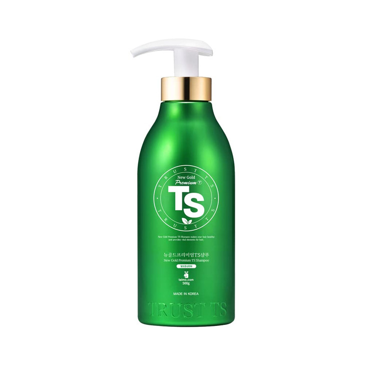 TS Shampoo New Gold Premium with Biotin for Care (16.9 Fl Oz) | Therapy for Hair Loss Prevention | Unscented for Damaged Hair for Men & Women