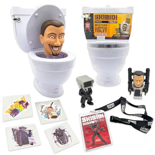 Skibidi Toilet Mystery Toilet Mystery Toilet with Surprise Toys to Discover Inside, Officially Licensed Skibidi Toilet Merch