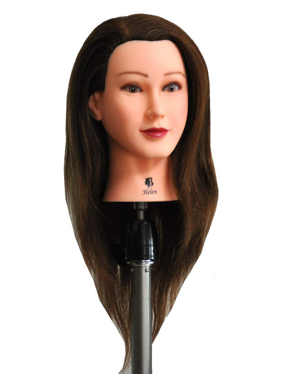 Bellrino 20-22" Cosmetology Mannequin Manikin Training Head with Human Hair (HELEN)