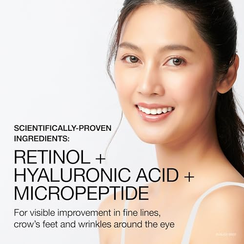 Neutrogena Rapid Wrinkle Repair Retinol Pro+ Anti-Wrinkle Eye Cream, Targeted Eye Cream for Wrinkles & Dark Circles, Formulated without Fragrance, Dy