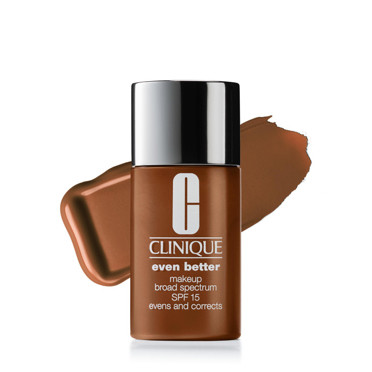 Clinique Even Better Makeup Liquid Foundation SPF 15 With Vitamin C For Dry + Oily Combination Skin Types | Medium Coverage + Natural Finish | Evens