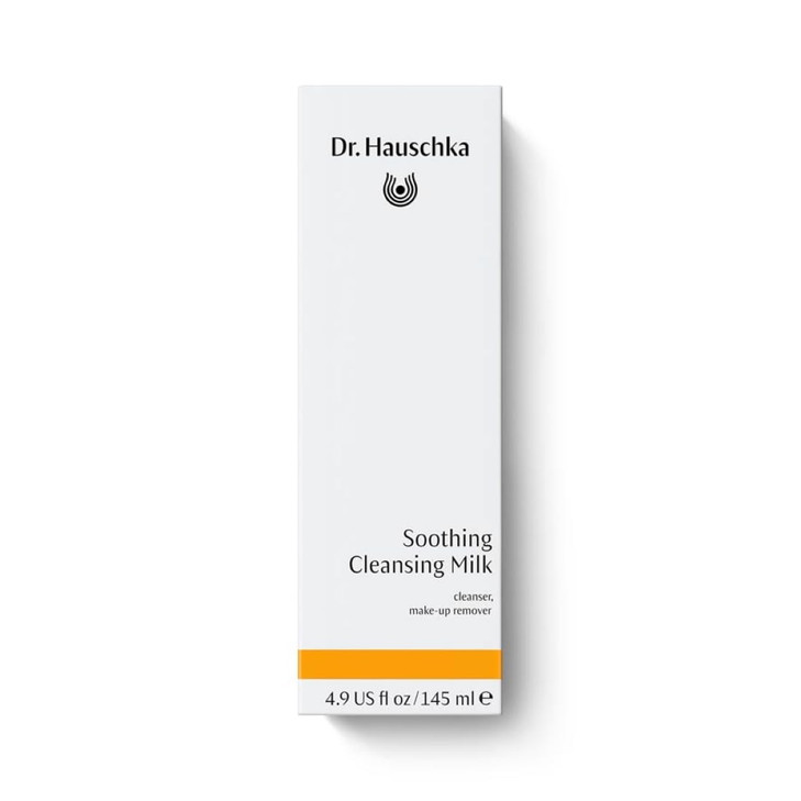 Dr. Hauschka Soothing Cleansing Milk, Sensitive Skin pH Balanced Facial Cleanser & Make Up Remover for all skin types, Certified Natural, 4.9 Fl Oz