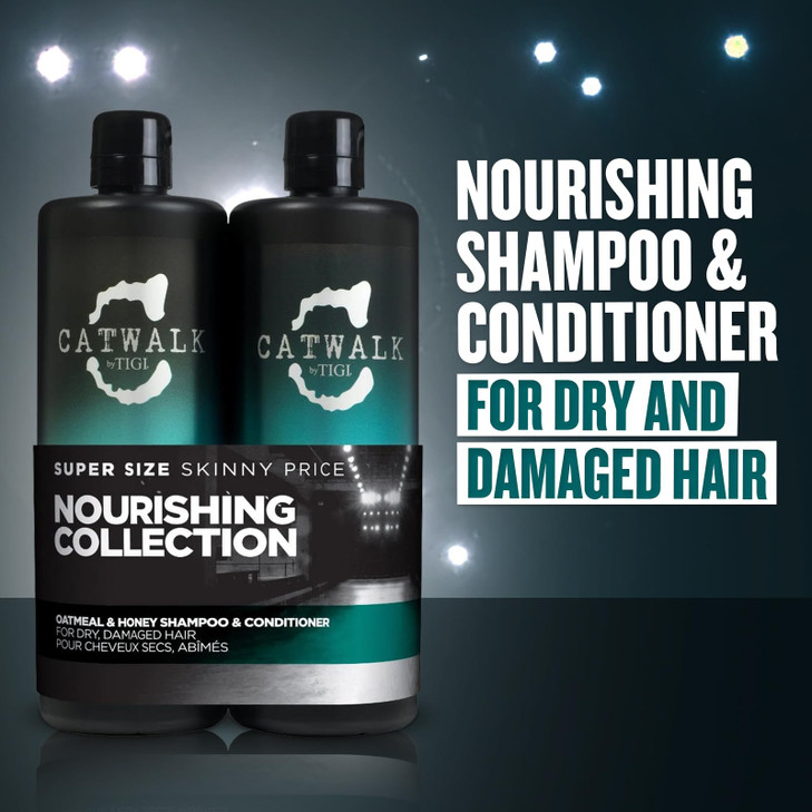 TIGI Catwalk Oatmeal & Honey Shampoo and Conditioner, Set