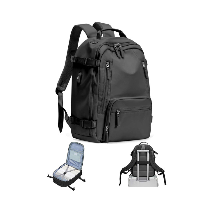 Carry On Backpack, Travel Backpack for Women Men Flight Approved, Personal Item Travel Bag for Airplanes, 14-15.6 Inch Laptop Business Backpack, Casu